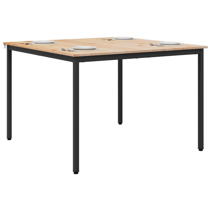 Spisebord Naturfarvet 110 x 110 x 75 cm Massiv fyrretræ