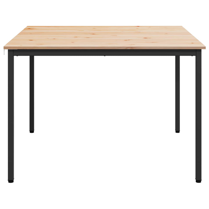 Spisebord Naturfarvet 110 x 110 x 75 cm Massiv fyrretræ