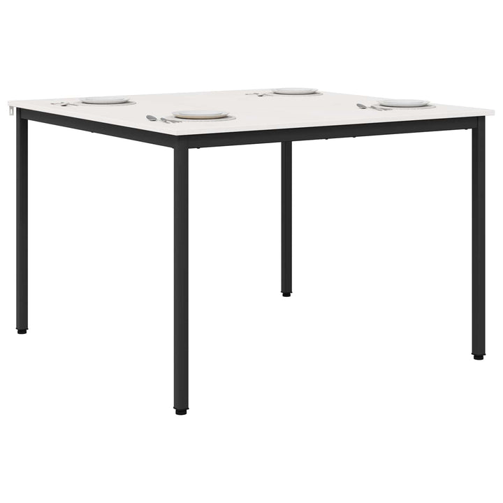 Spisebord Hvid 110 x 110 x 75 cm Massiv fyrretræ