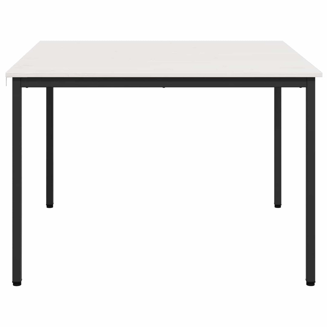 Spisebord Hvid 110 x 110 x 75 cm Massiv fyrretræ