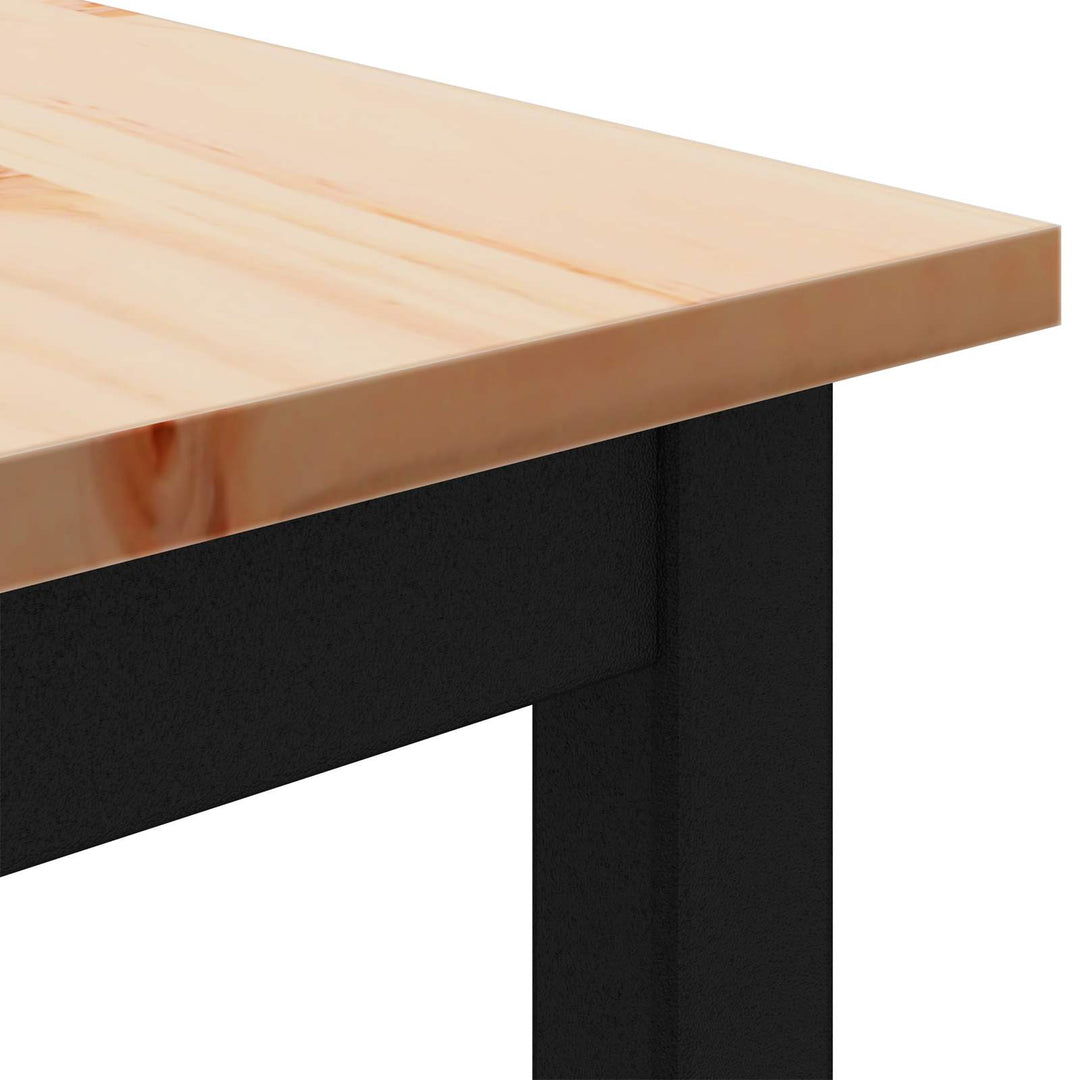 Spisebord Naturfarvet 140 x 80 x 75 cm Massiv fyrretræ