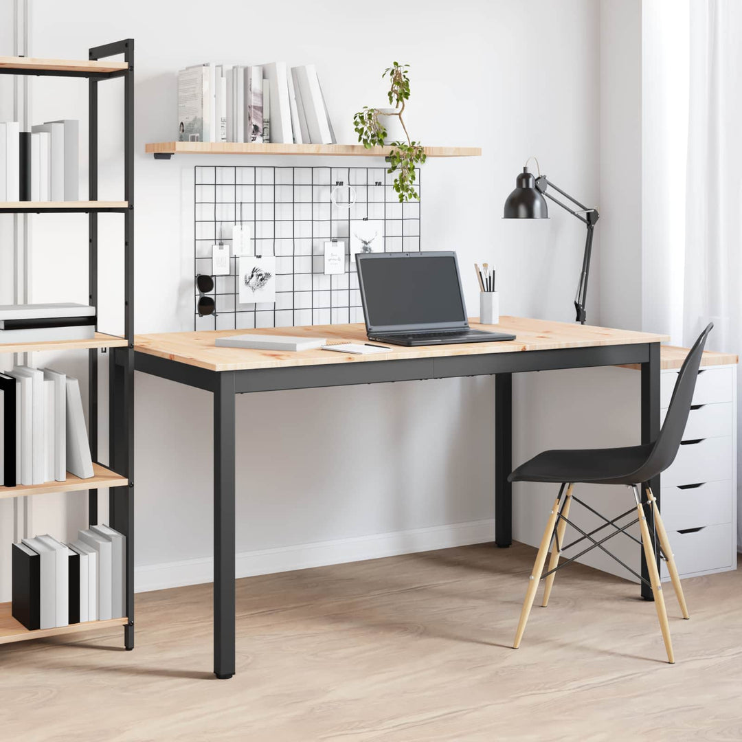 Spisebord Naturfarvet 140 x 80 x 75 cm Massiv fyrretræ