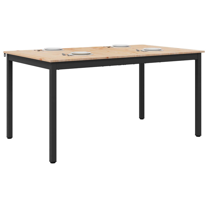 Spisebord Naturfarvet 140 x 80 x 75 cm Massiv fyrretræ