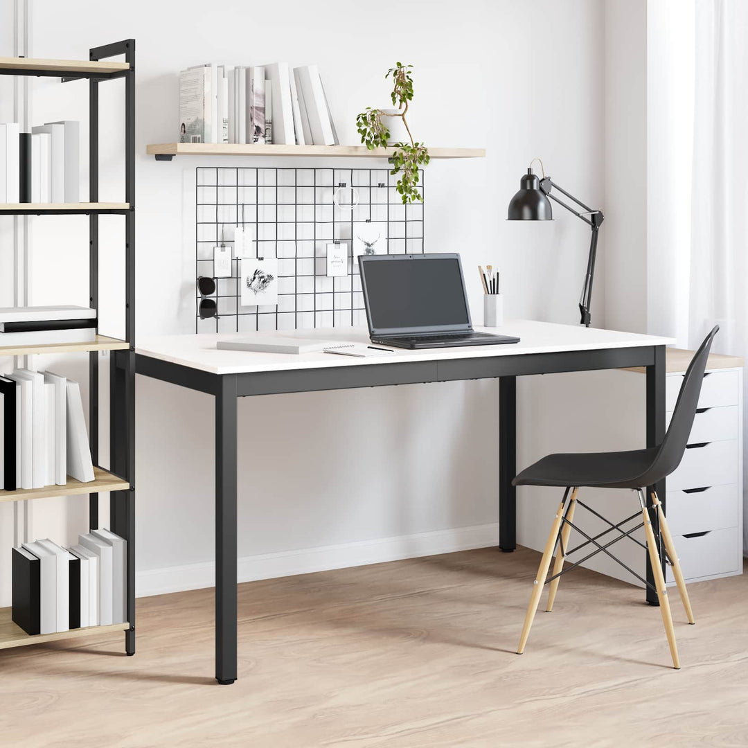 Spisebord Hvid 140 x 80 x 75 cm Massiv fyrretræ