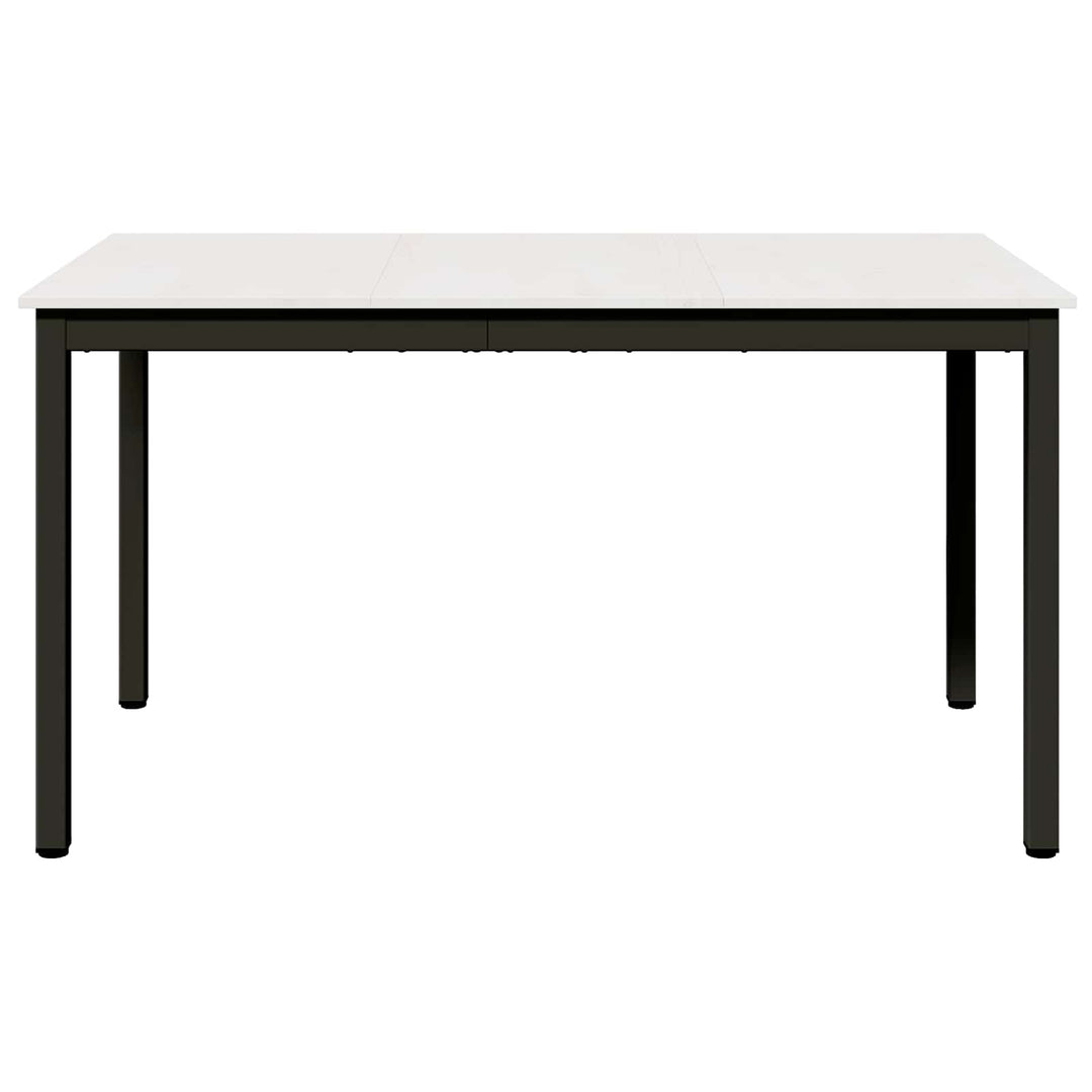 Spisebord Hvid 140 x 80 x 75 cm Massiv fyrretræ