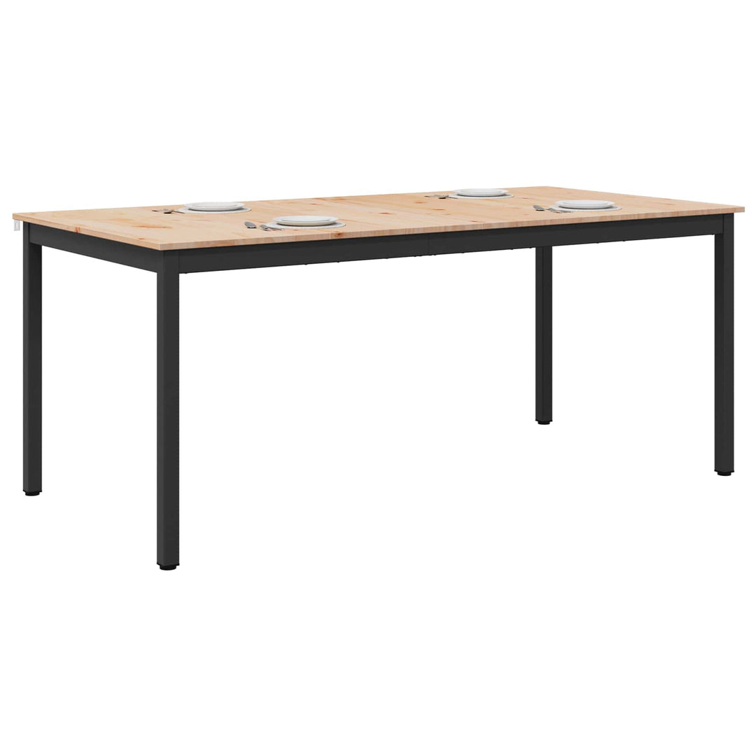 Spisebord Naturfarvet 180 x 90 x 75 cm Massiv fyrretræ