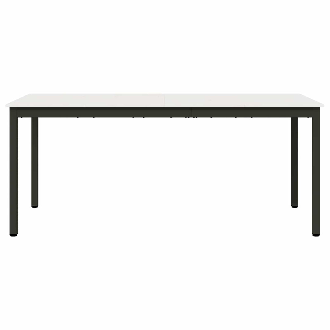 Spisebord Hvid 180 x 90 x 75 cm Massiv fyrretræ