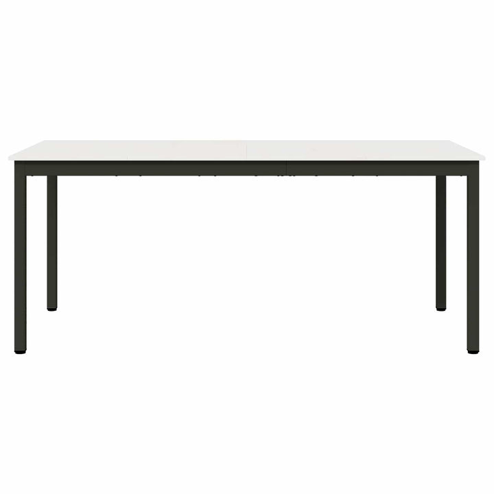 Spisebord Hvid 180 x 90 x 75 cm Massiv fyrretræ