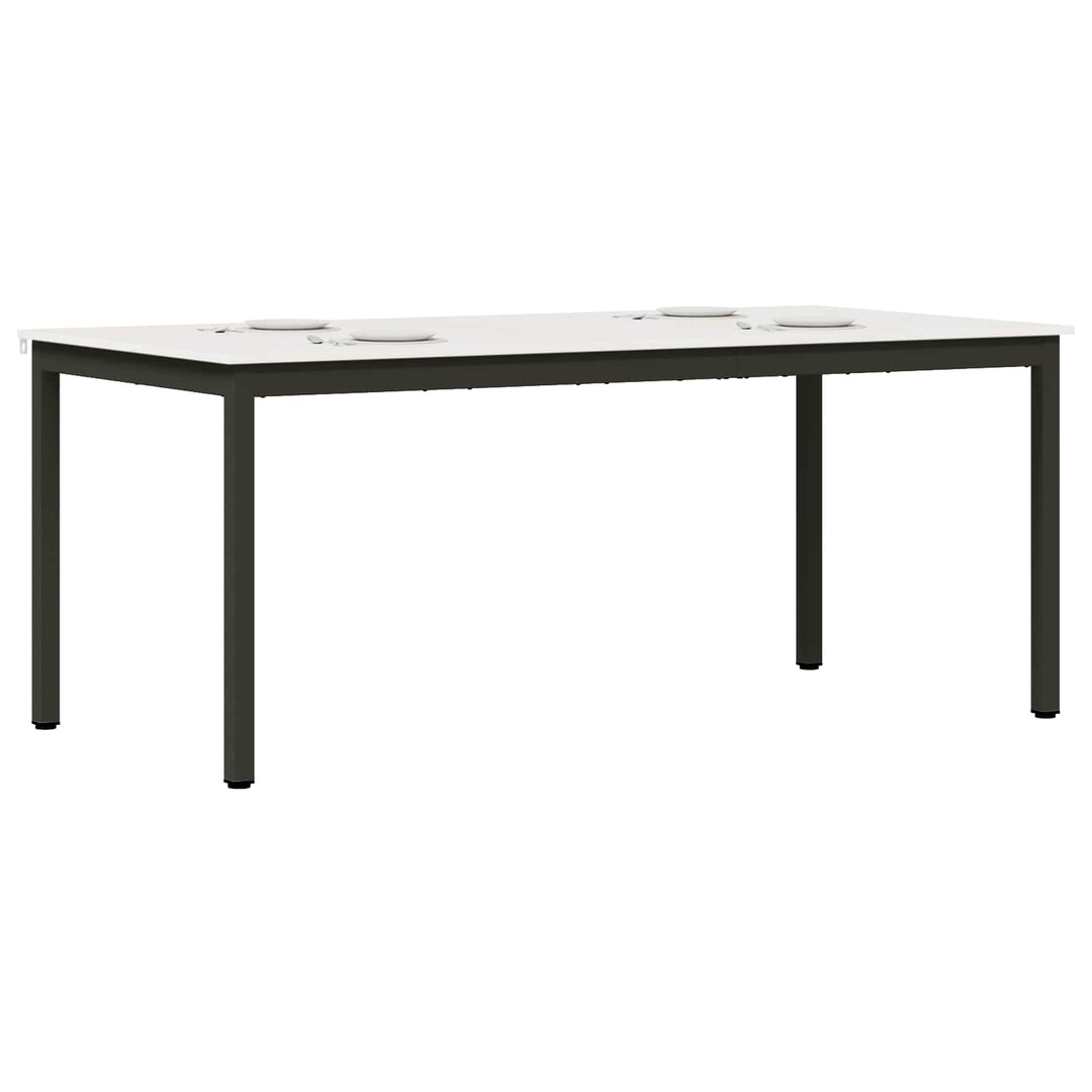 Spisebord Hvid 180 x 90 x 75 cm Massiv fyrretræ