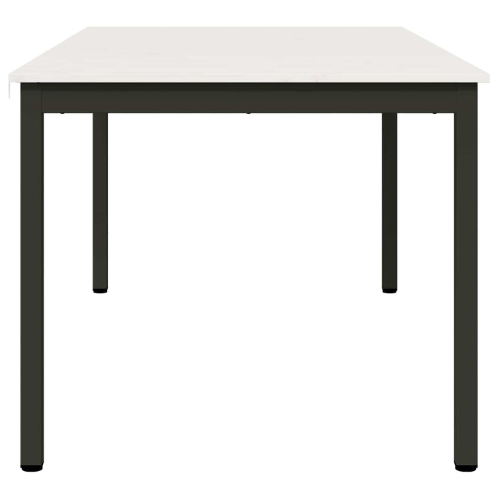 Spisebord Hvid 180 x 90 x 75 cm Massiv fyrretræ