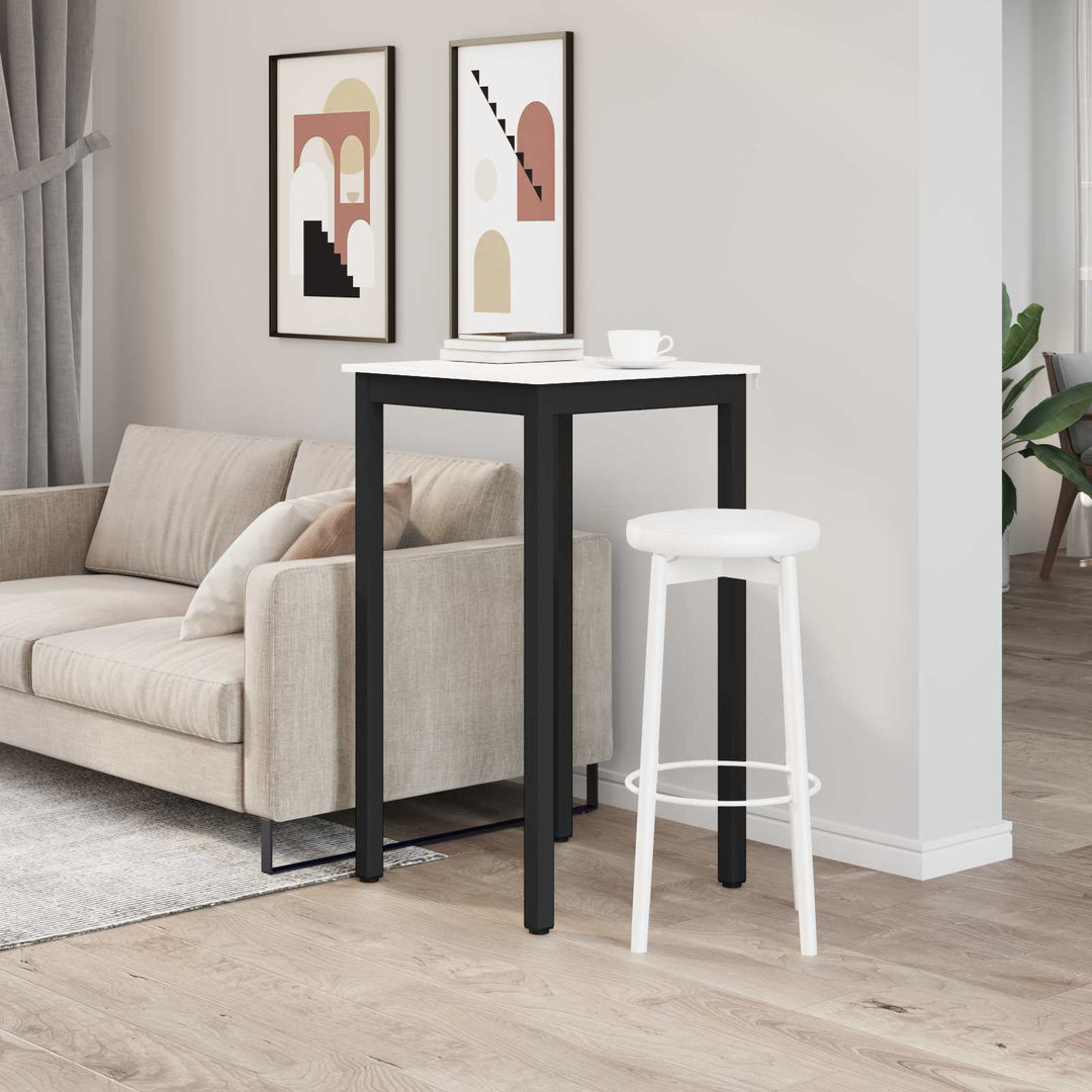 Barbord Hvid 60 x 60 x 105 cm Massiv fyrretræ