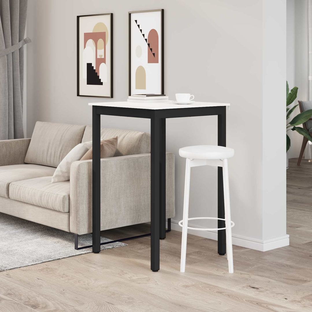 Barbord Hvid 70 x 70 x 105 cm Massiv fyrretræ