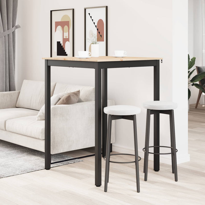 Barbord Naturfarvet 80 x 80 x 105 cm Massiv fyrretræ