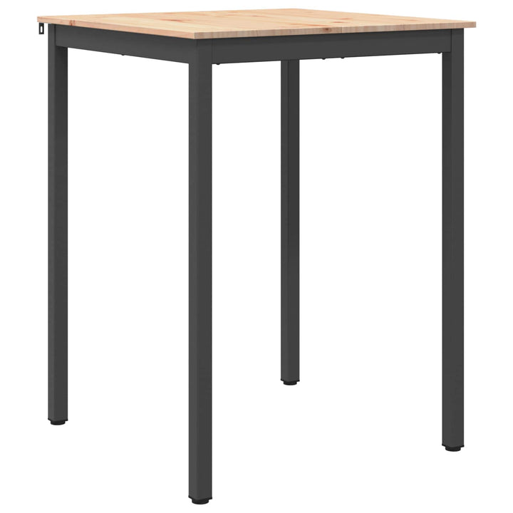 Barbord Naturfarvet 80 x 80 x 105 cm Massiv fyrretræ