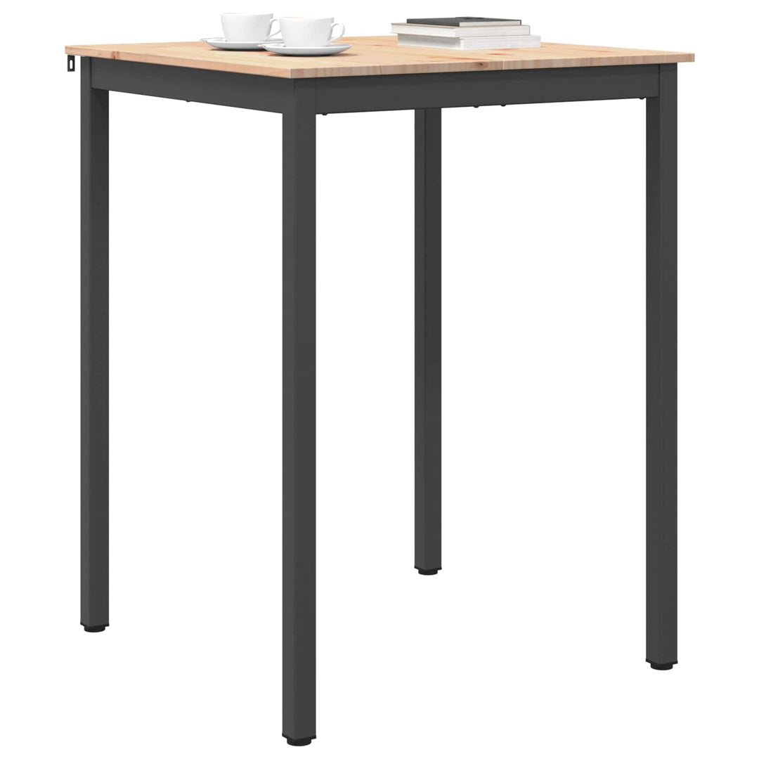 Barbord Naturfarvet 80 x 80 x 105 cm Massiv fyrretræ