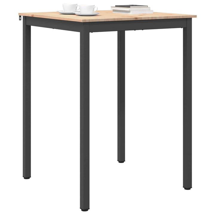 Barbord Naturfarvet 80 x 80 x 105 cm Massiv fyrretræ