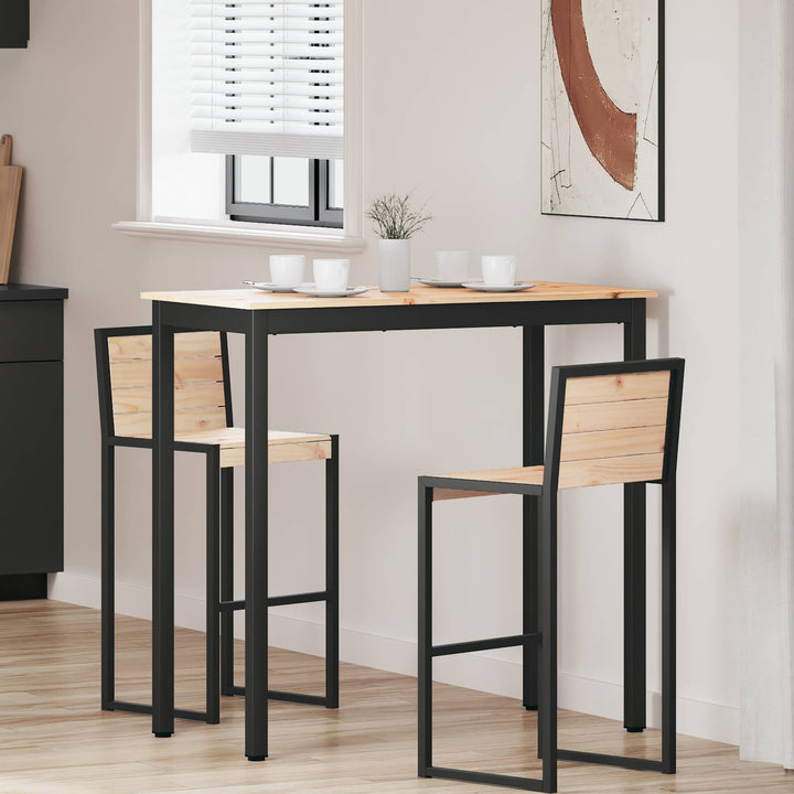 Barbord 110 x 55 x 105 cm Massiv fyrretræ Naturfarvet