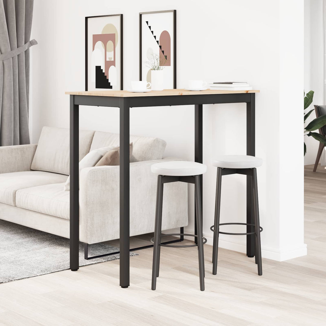 Barbord 110 x 55 x 105 cm Massiv fyrretræ Naturfarvet