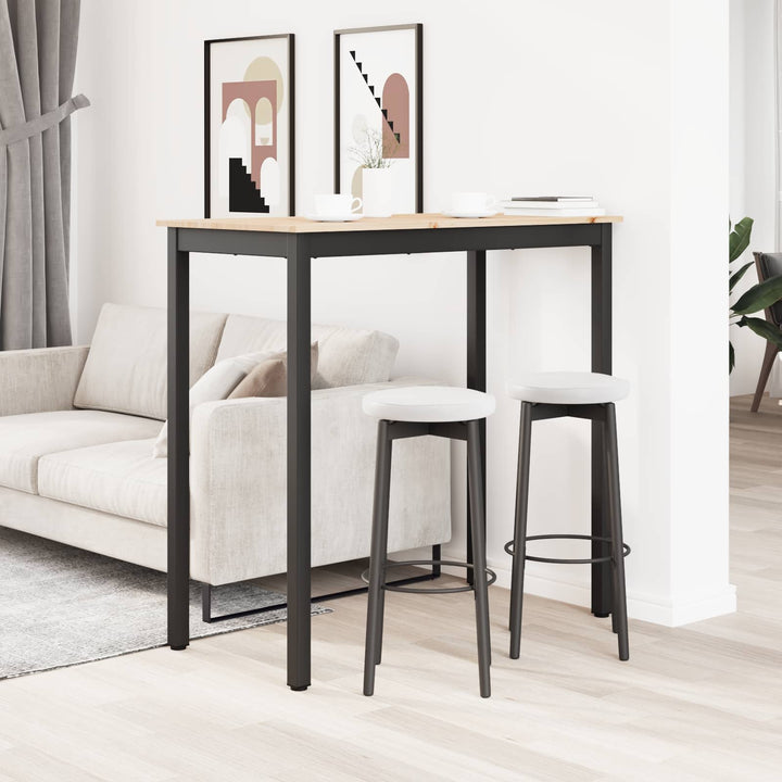 Barbord 110 x 55 x 105 cm Massiv fyrretræ Naturfarvet