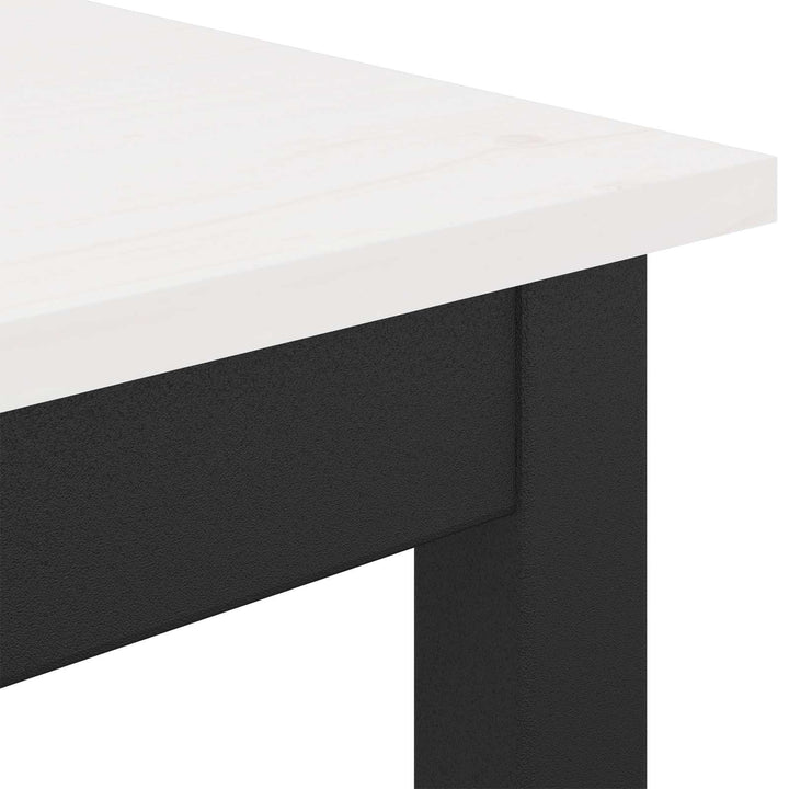 Barbord Hvid 110 x 55 x 105 cm Massiv fyrretræ