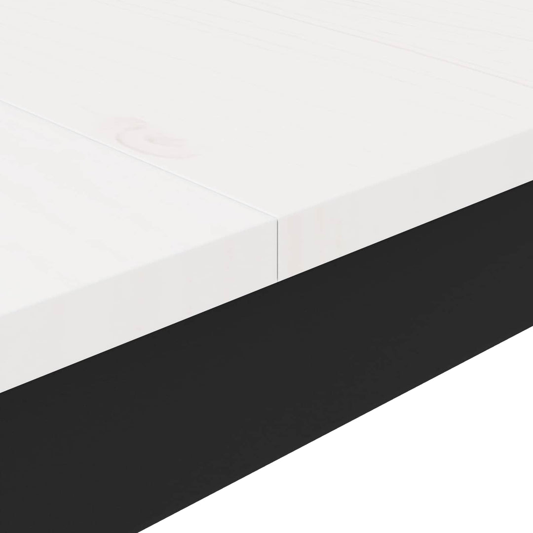 Barbord Hvid 140 x 80 x 105 cm Massiv fyrretræ