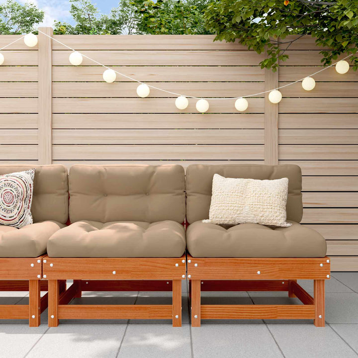 Have Mellem Sofa Massivt fyrretræ VoksBrun