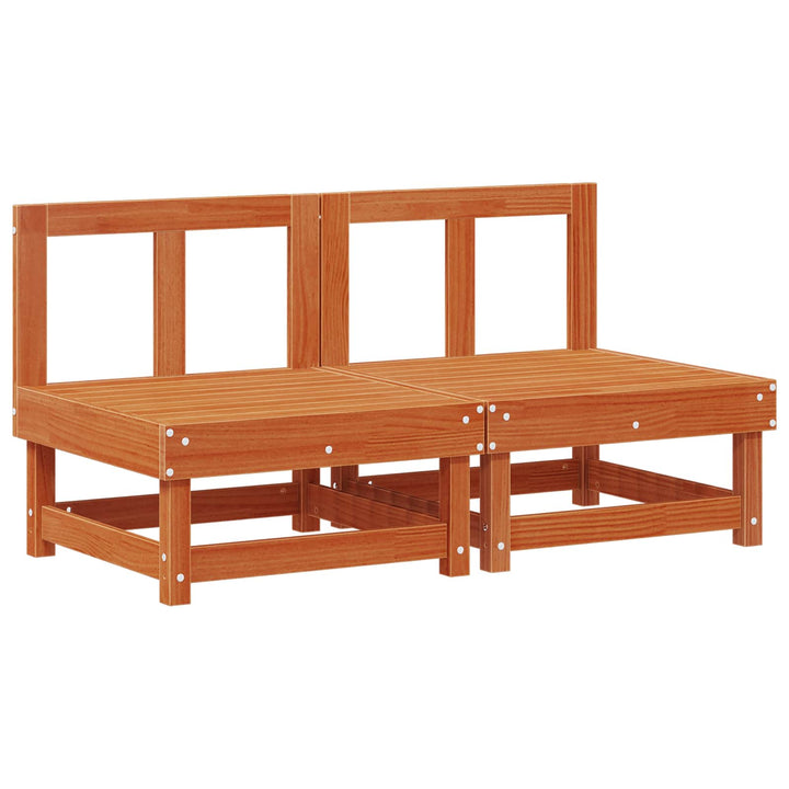Have Mellem Sofa Massivt fyrretræ VoksBrun
