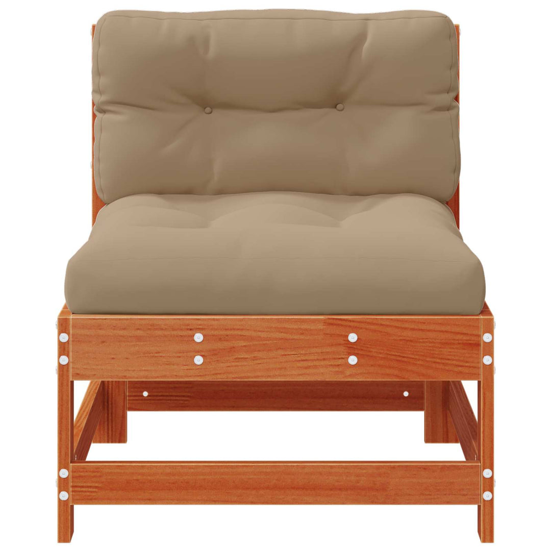 Have Mellem Sofa Massivt fyrretræ Voksbrun