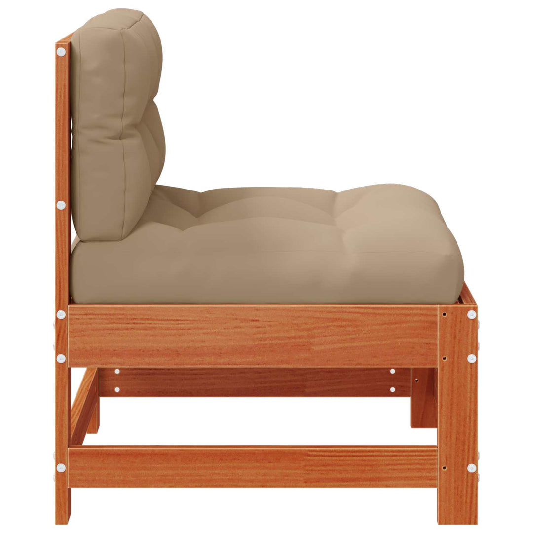 Have Mellem Sofa Massivt fyrretræ Voksbrun