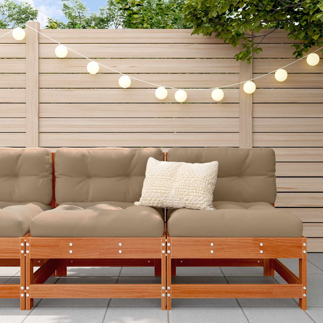Have Mellem Sofa Massivt fyrretræ Voksbrun
