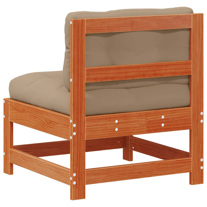 Have Mellem Sofa Massivt fyrretræ Voksbrun