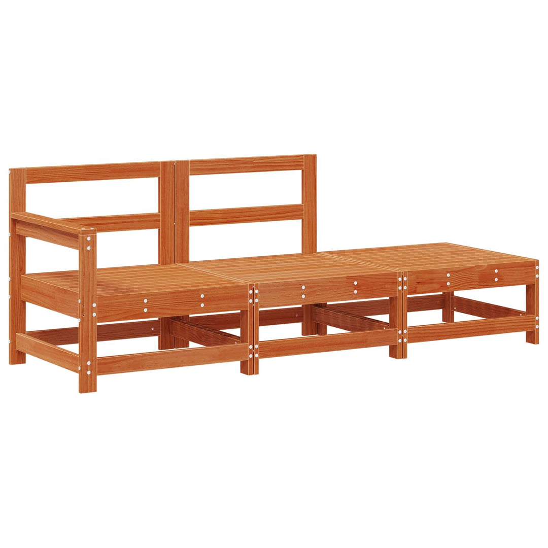Sektionel sofa enheder med pude Voksbrun 190 x 62 x 70,5cm