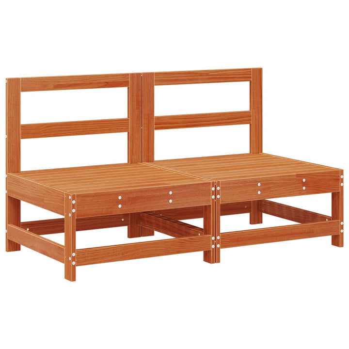 Have Mellem Sofa Massivt fyrretræ VoksBrun 124 x 62 x 70,5 cm