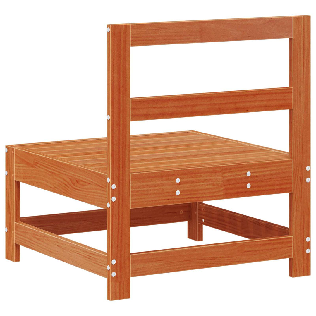 Have Mellem Sofa Massivt fyrretræ VoksBrun 124 x 62 x 70,5 cm