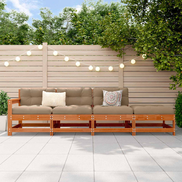 Sektionel sofa enheder VoksBrun 252 x 62 x 70,5 cm