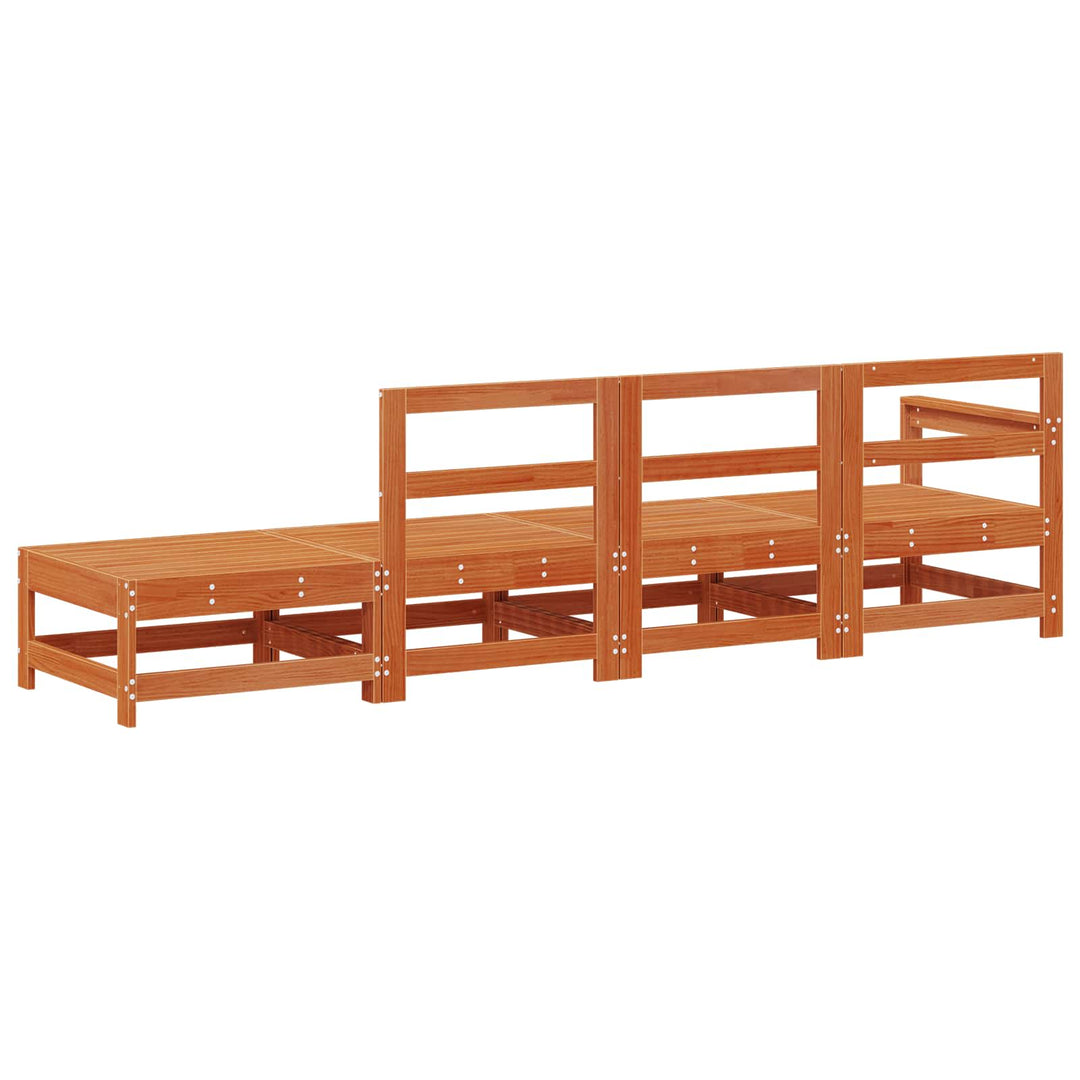 Sektionel sofa enheder VoksBrun 252 x 62 x 70,5 cm