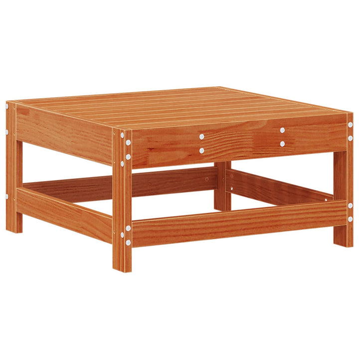 Have Fodstøtte Massivt fyrretræ VoksBrun 62 x 62 x 32 cm