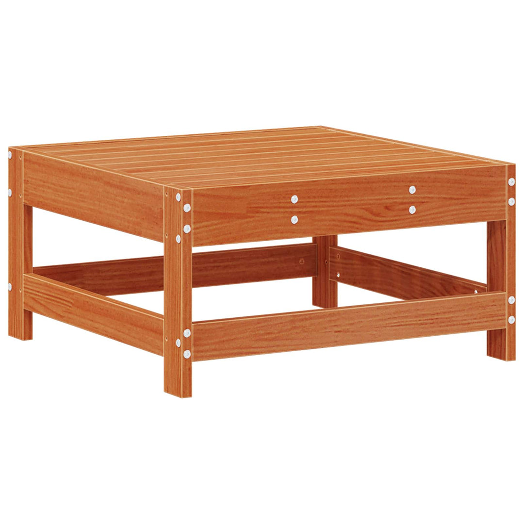 Have Fodstøtte Massivt fyrretræ VoksBrun 62 x 62 x 32 cm