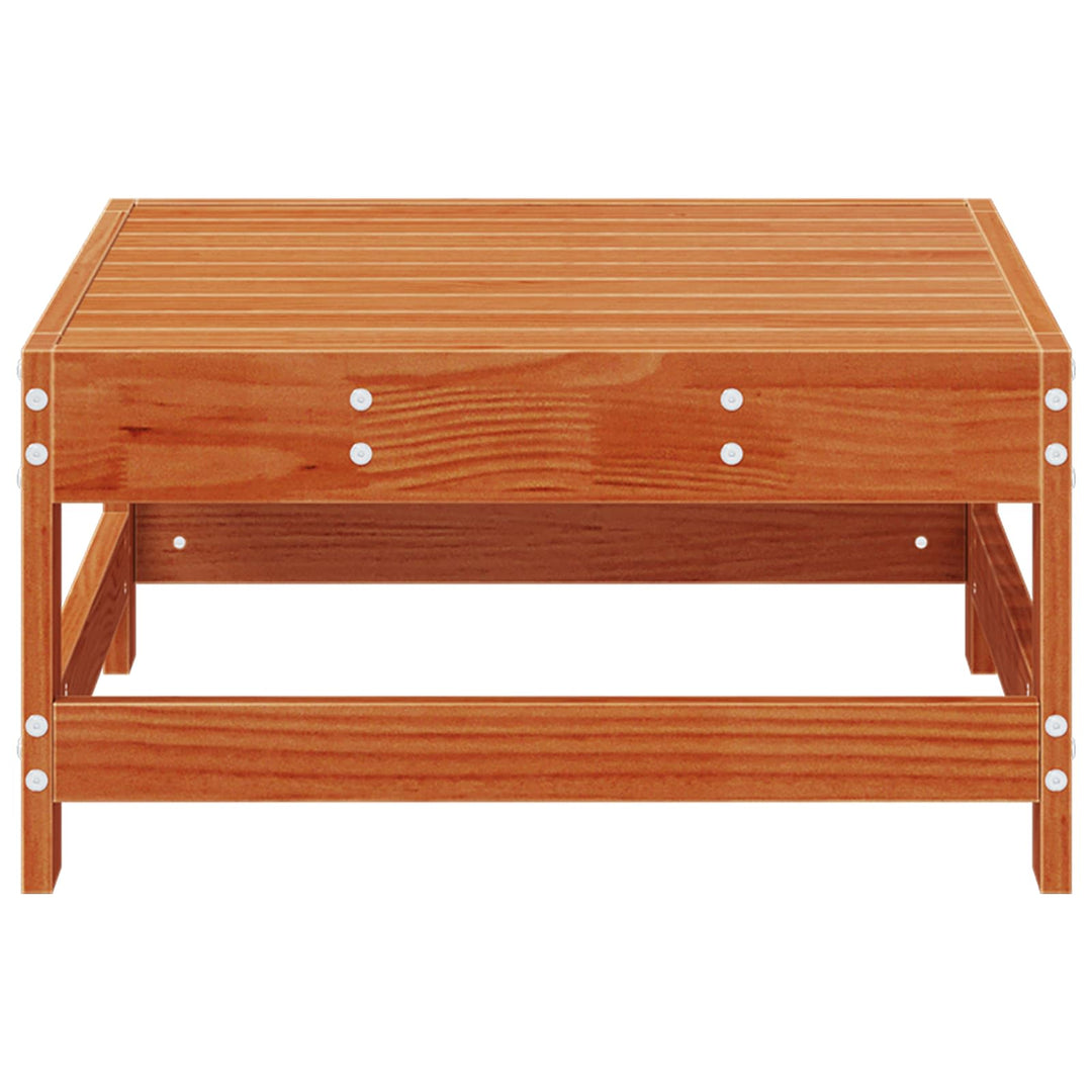 Have Fodstøtte Massivt fyrretræ VoksBrun 62 x 62 x 32 cm