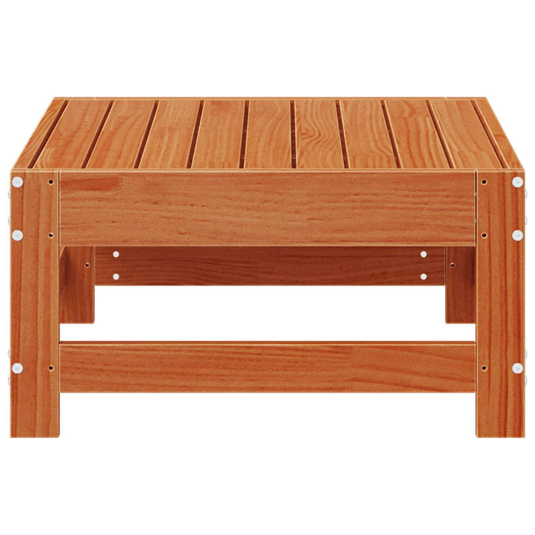 Have Fodstøtte Massivt fyrretræ VoksBrun 62 x 62 x 32 cm