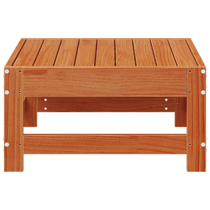 Have Fodstøtte Massivt fyrretræ VoksBrun 62 x 62 x 32 cm