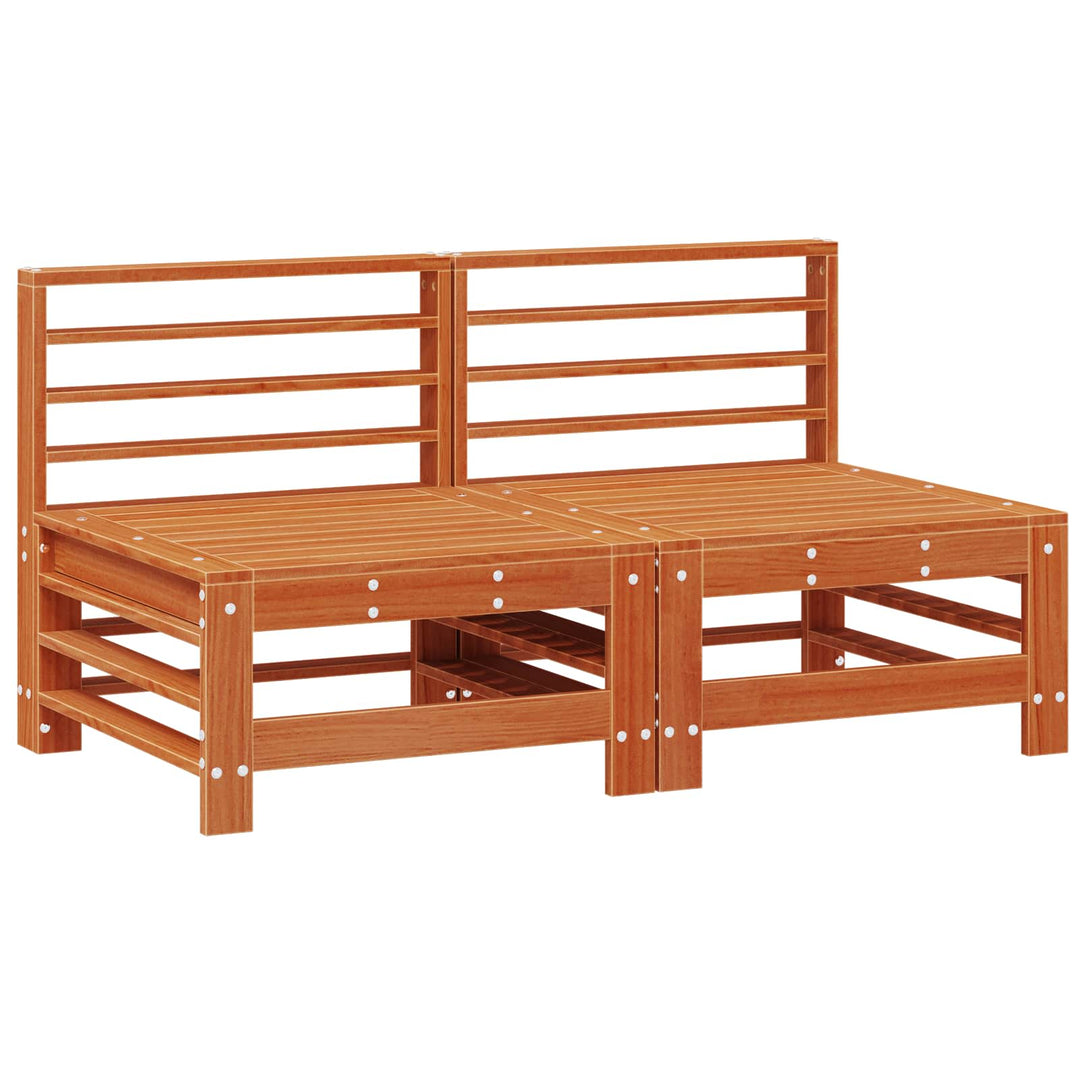 Have Mellem Sofa Massivt fyrretræ VoksBrun