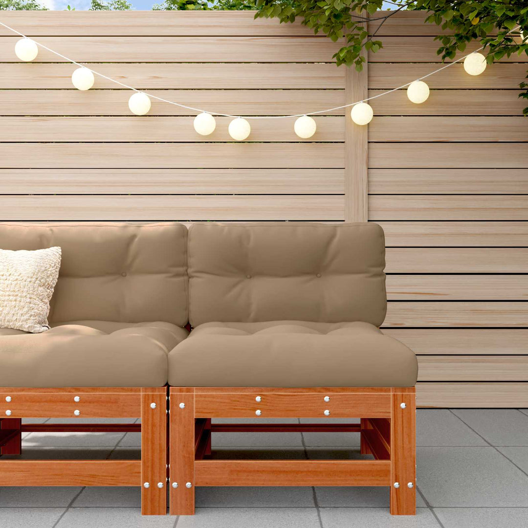 Have Mellem Sofa Massivt fyrretræ Voks Brun Fyr