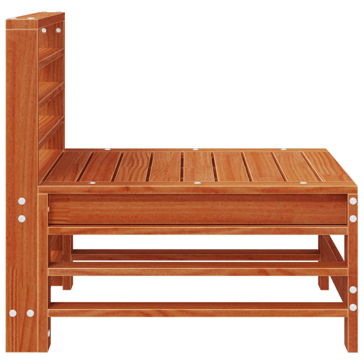 Have Mellem Sofa Massivt fyrretræ Voks Brun Fyr