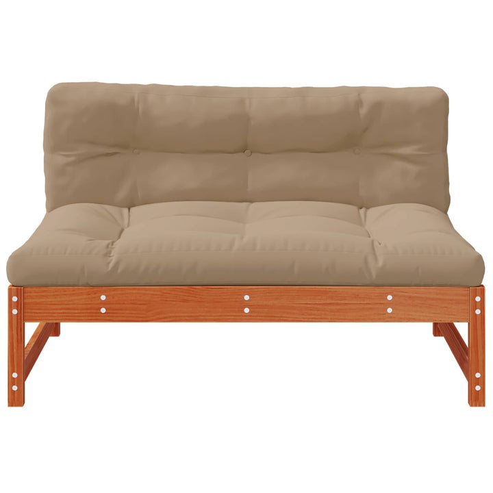 Have Mellem Sofa Massivt fyrretræ VoksBrun