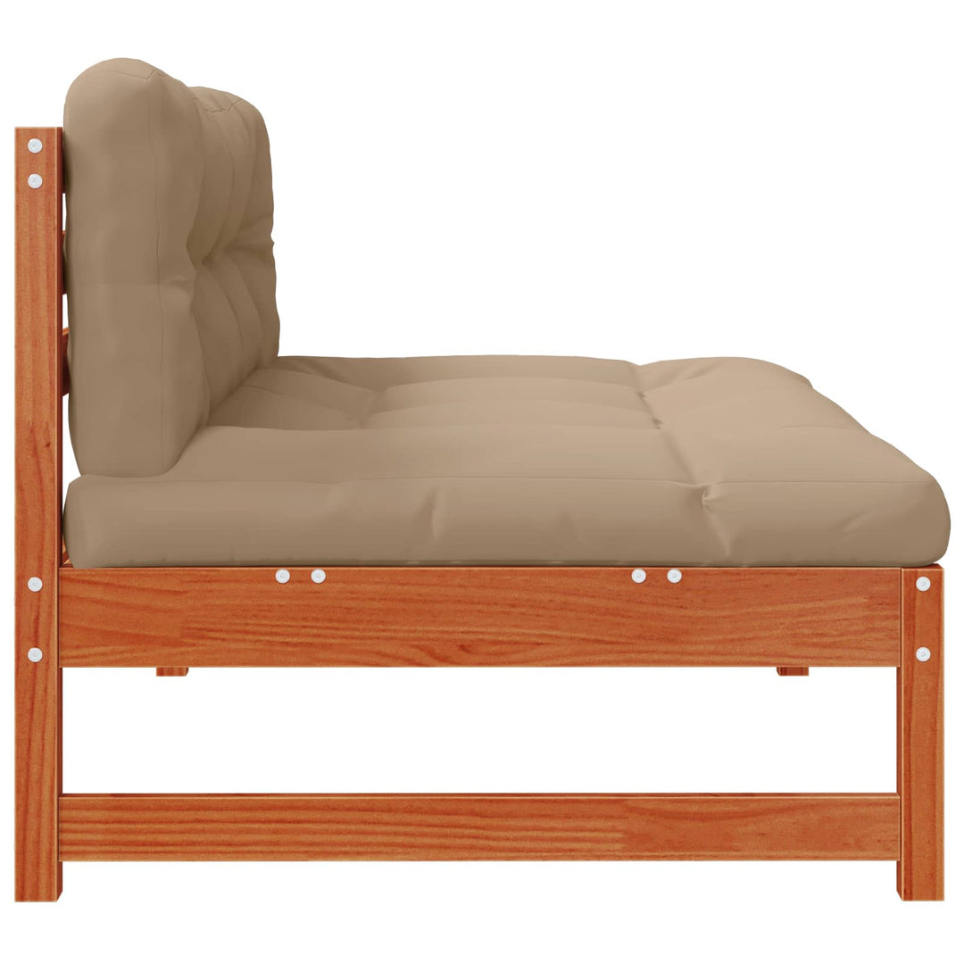 Have Mellem Sofa Massivt fyrretræ VoksBrun