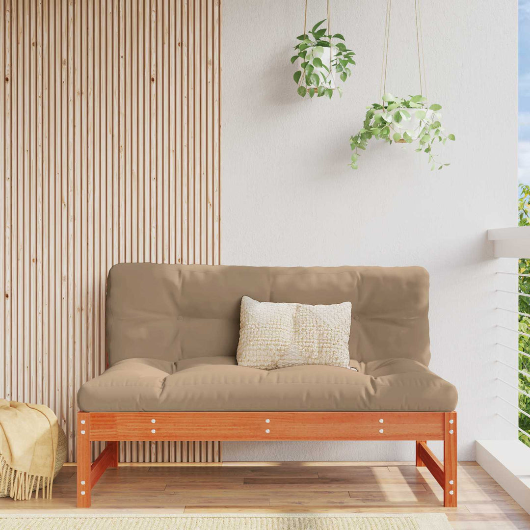 Have Mellem Sofa Massivt fyrretræ VoksBrun 120 x 84 x 70 cm