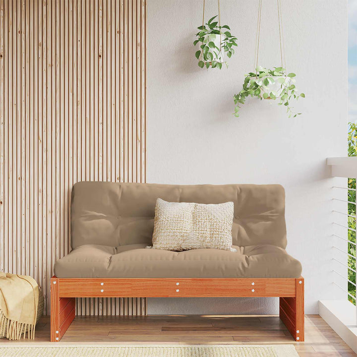 Have Mellem Sofa Massivt fyrretræ VoksBrun