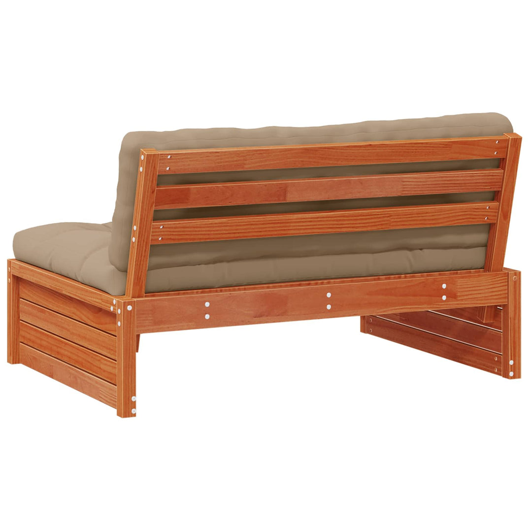 Have Mellem Sofa Massivt fyrretræ VoksBrun