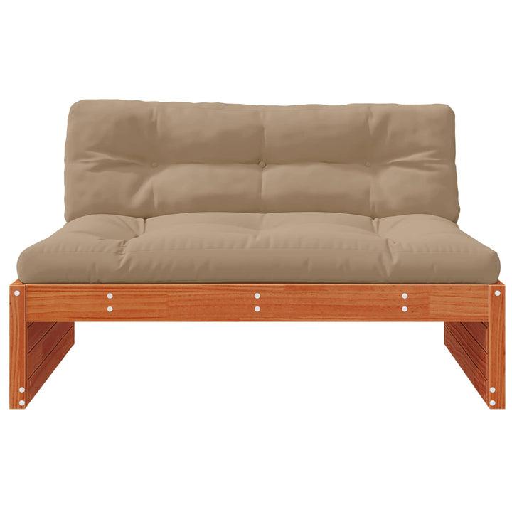 Have Mellem Sofa Massivt fyrretræ VoksBrun